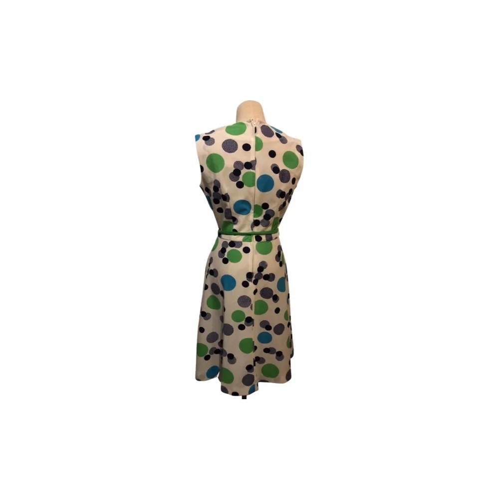 Vintage Polka Dot  Mini 70s Dress  with matching belt - Picture 3 of 5